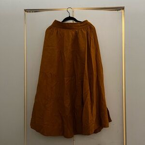 Sezane Editions Sophie Skirt - Ochre
